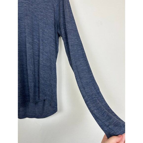 Vince Blue Women’s Lightweight Sweater Shirt Long Sleeve Size Small - Picture 2 of 10